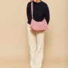 rosa sac bandouliere rose blush