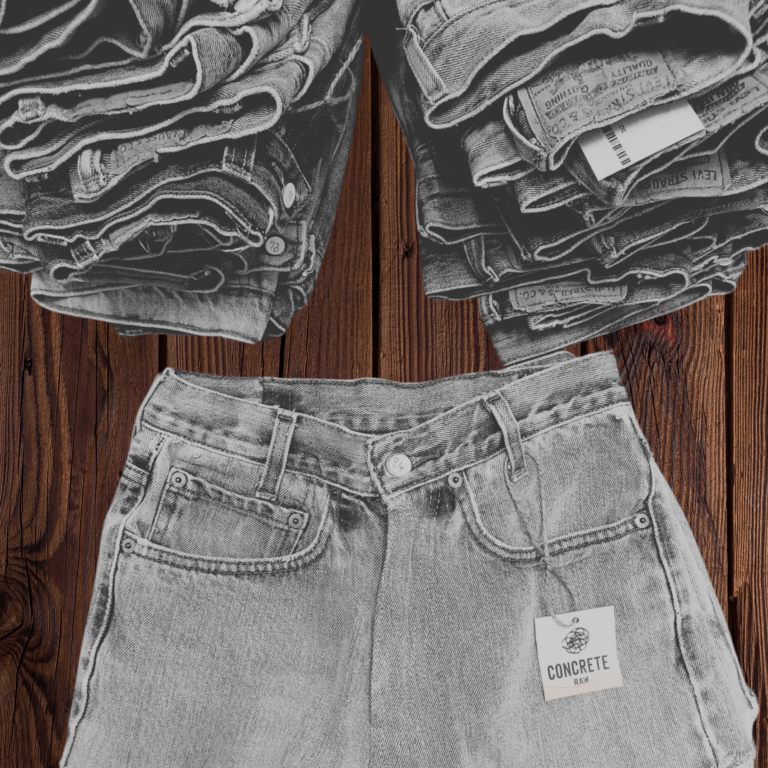 short en jean fripes levi's concrete raw