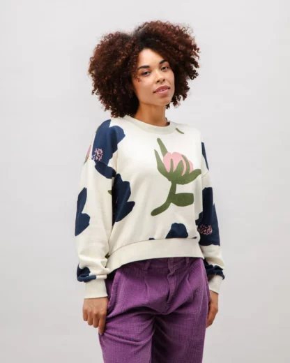 flower rounded sweat brava