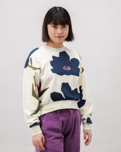 flower rounded sweat brava