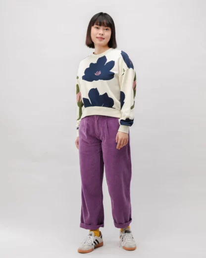 flower rounded sweat brava