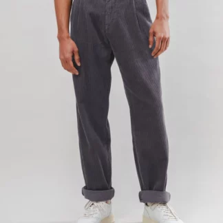 pantalon velours cotelé gris foncé