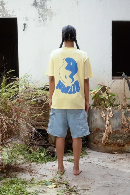 tshirt blue tao nwhr jaune