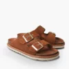 hawaii sandales velours mandorla