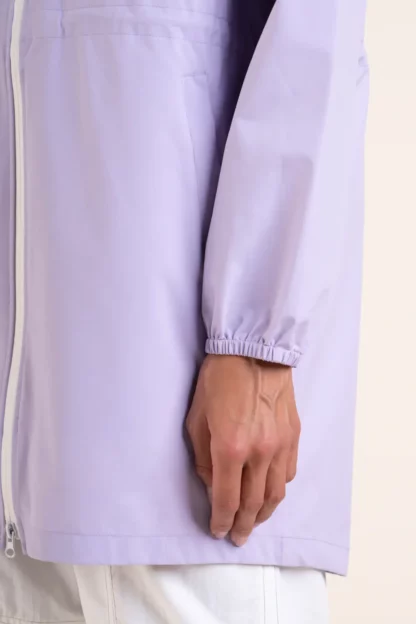 Impermeable long Amelot coupe vent lilas femme flotte x