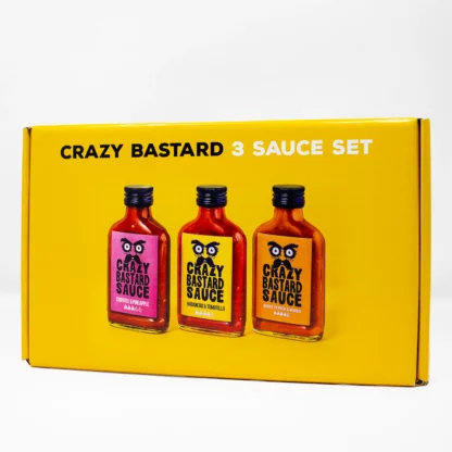 crazy bastard sauce coffret jaune hot sauce