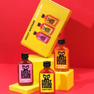 crazy bastard sauce coffret jaune hot sauce