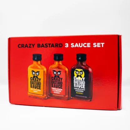 crazy bastard sauce coffret rouge hot sauce