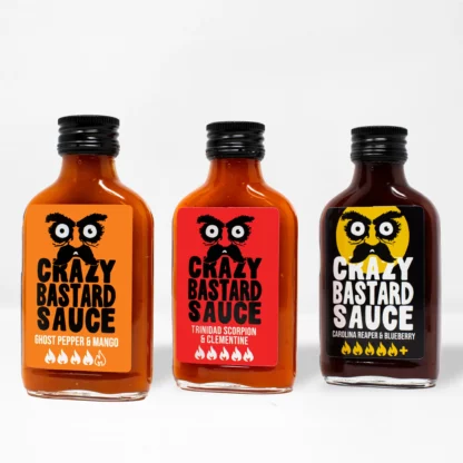 crazy bastard sauce coffret rouge hot sauce