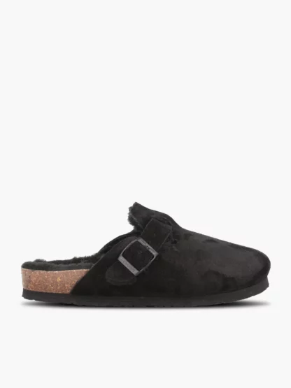 riva mules wool noir