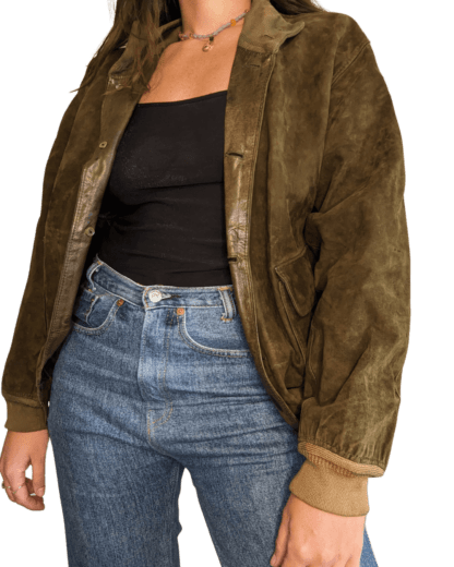 Blouson en cuir tupp & taurek vintage