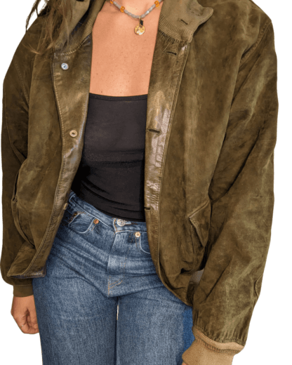 Blouson en cuir tupp & taurek vintage