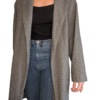manteau long gris zara