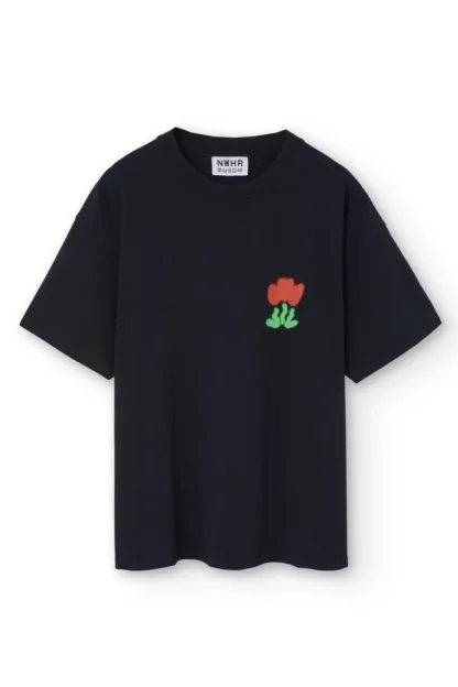 Tshirt noir oversize nwhr tulip