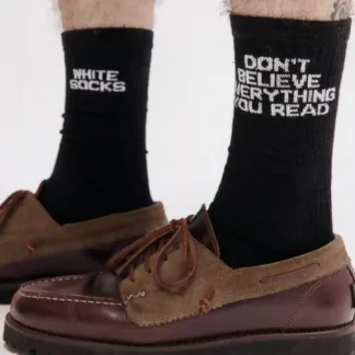 chaussettes noires don't believe shooting zon