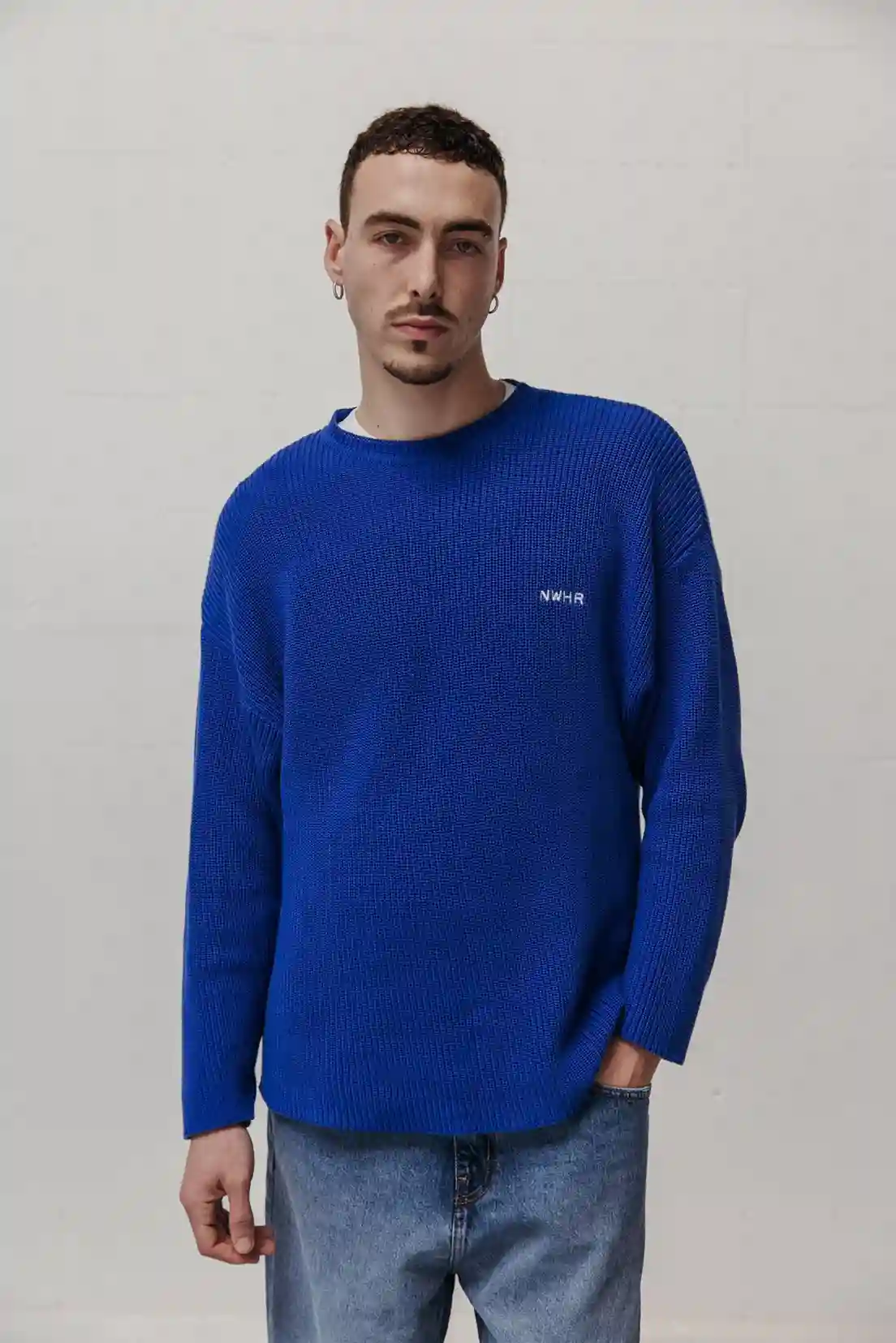 Pull jersey nwhr - Bleu