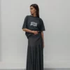 tshirt oversize gris rune nwhr femme ()