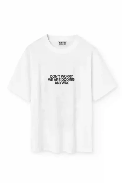 you wont save the world tshirt blanc nwhr zon