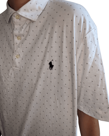 Polo blanc ralph lauren vintage