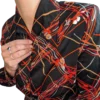 chemisier vintage 70s pelle col a tarte