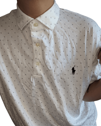 Polo blanc ralph lauren vintage