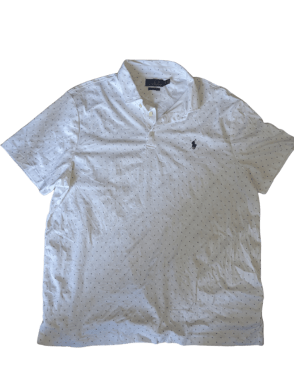 Polo blanc ralph lauren vintage