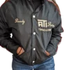 veste blouson racing noir vintage