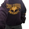 sweat tiers zippé violet jaune () min