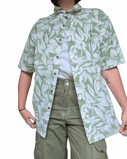 chemisette vintage hawaiienne