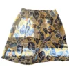 jupe colorée a motif floral jaune et bleu