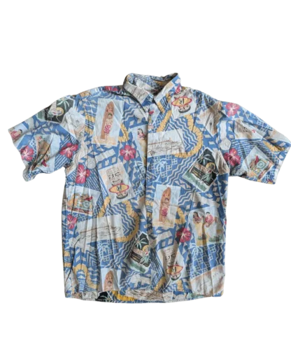chemisette hawaiienne authentique taille M vintage rare