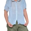 chemisier léger transparent col claudine