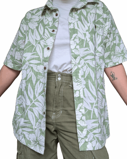 chemisette vintage hawaiienne
