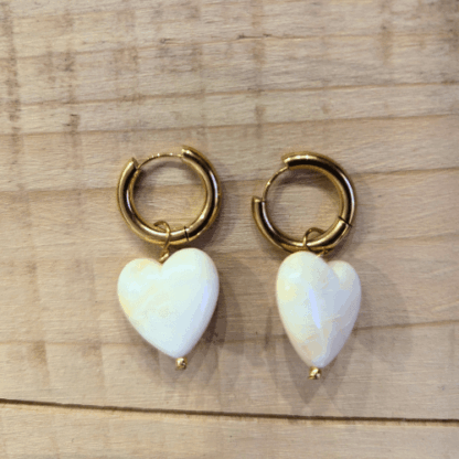 boucles d'oreilles marguerite bijoux inox doré