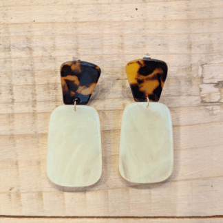 boucles d'oreilles marguerite bijoux inox doré