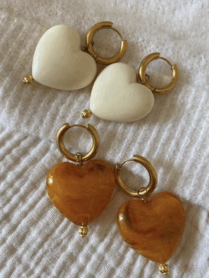 boucles d'oreilles marguerite bijoux inox doré louve