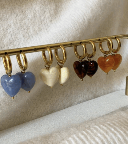 boucles d'oreilles marguerite bijoux inox doré louve