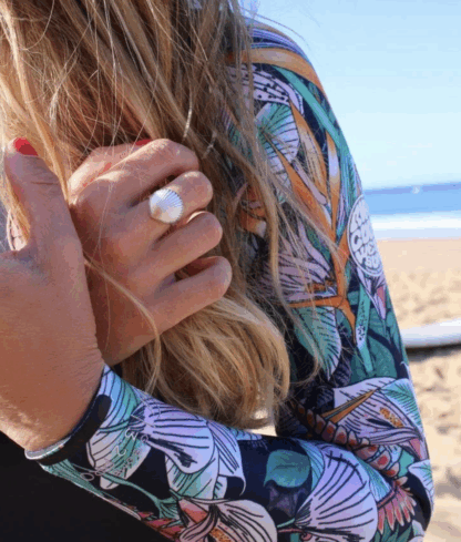 Bague bukit argent ajustable mademoiselle salty