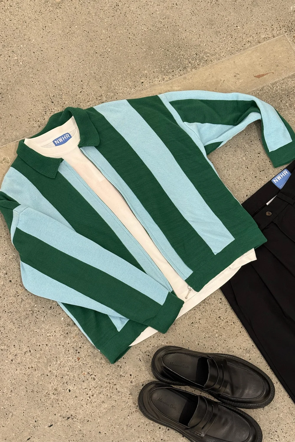 Cardigan Zipper Stripes